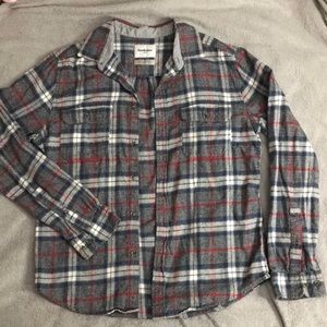 Blue and red flannel size medium. Brand Goodfellow & Co.